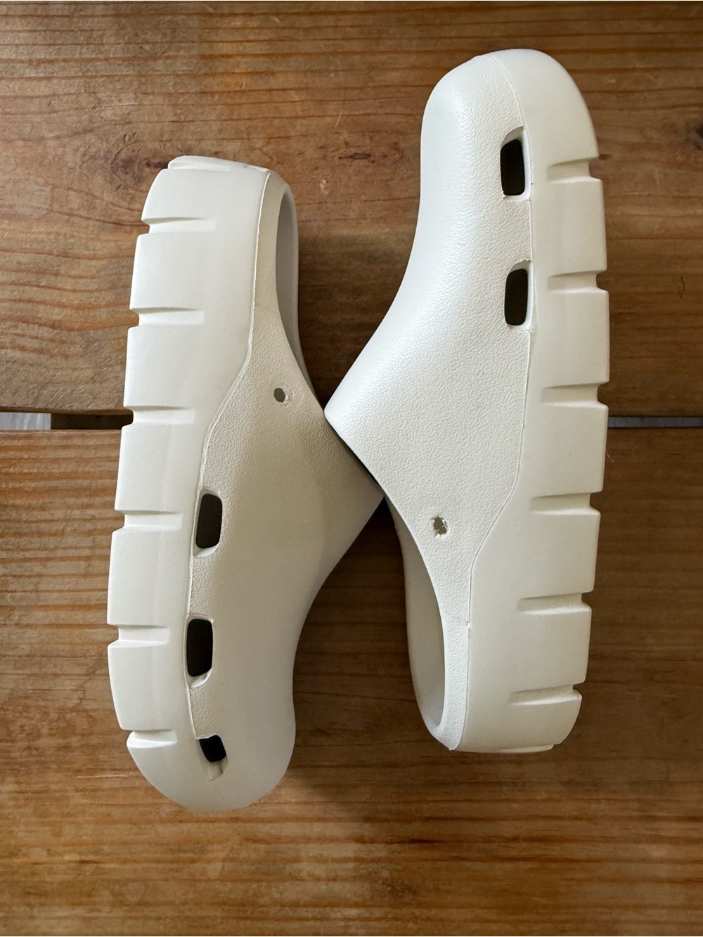 Birkenstock Birki Flow Eva Casual Slip-On Comfort Clog in Off-White Size 33